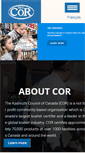 Mobile Screenshot of cor.ca